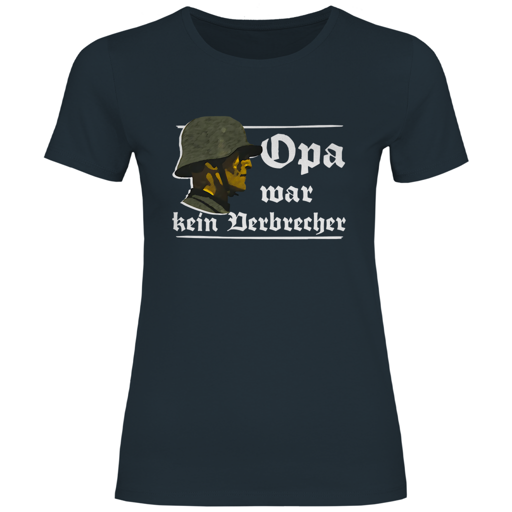 Patriot T-Shirt 'Opa war kein Verbrecher' Damen - PatriotenPrint