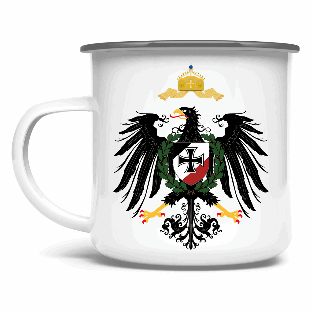 Deutsches Reich Emaille Tasse 'Reichsadler' - PatriotenPrint