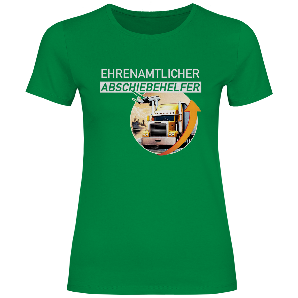 Remigration T-Shirt 'Ehrenamtlicher Abschiebehelfer' Damen - PatriotenPrint