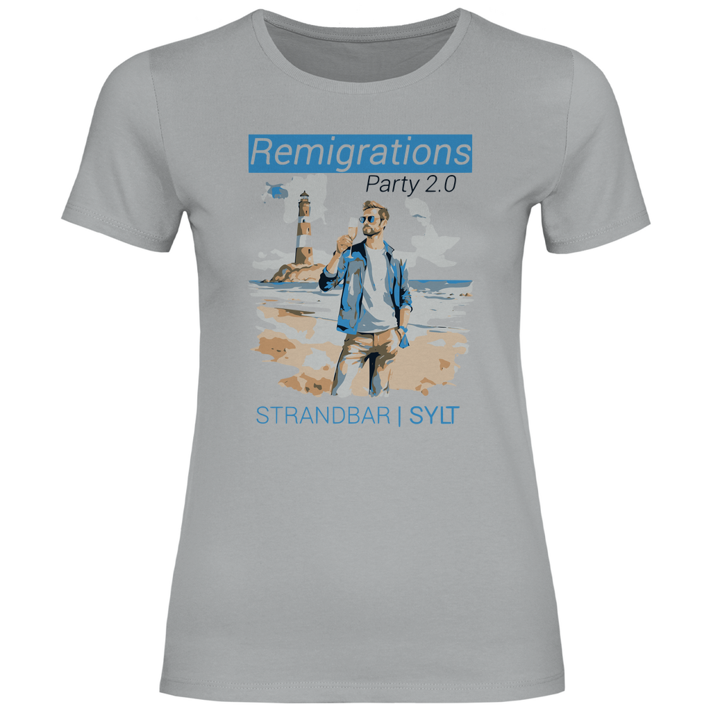 Sylt T-Shirt 'Remigration Party 2.0' Damen - PatriotenPrint