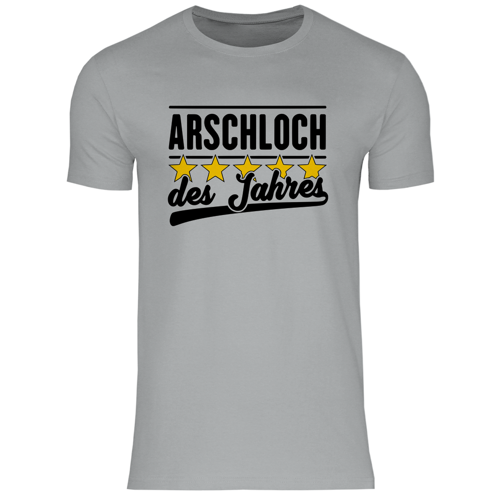 Lustiges T-Shirt 'A*schloch des Jahres' Herren - PatriotenPrint