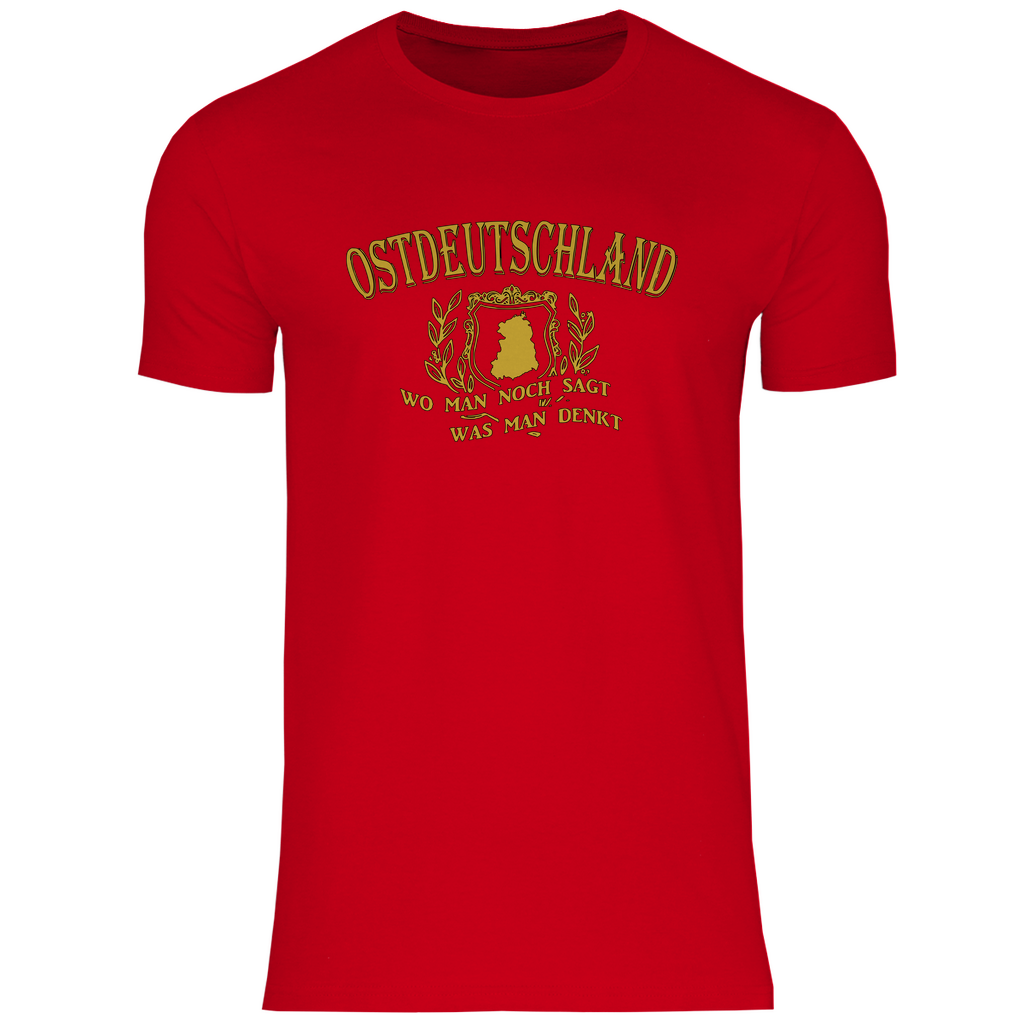 Ostdeutschland T-Shirt 'Wo man noch sagt was man denkt' Herren - PatriotenPrint