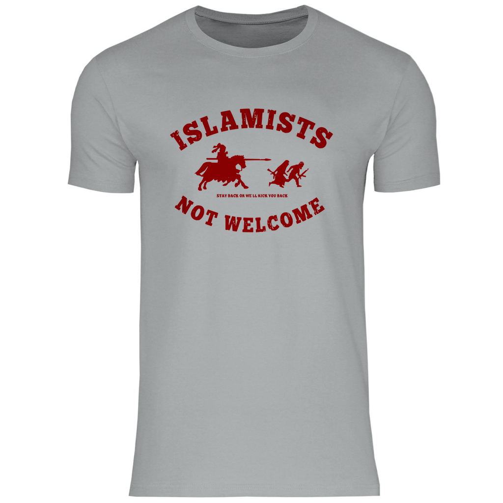 Defend Europe T-Shirt 'Islamists Not Welcome' Herren - PatriotenPrint