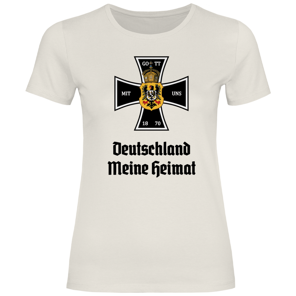 Deutsches Reich T-Shirt 'Gott mit uns' Damen - PatriotenPrint