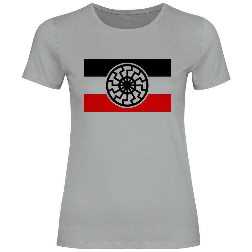 Reichsflagge T-Shirt 'Schwarze Sonne' Damen - PatriotenPrint