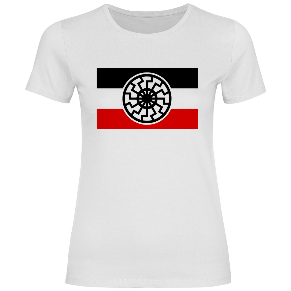 Reichsflagge T-Shirt 'Schwarze Sonne' Damen - PatriotenPrint