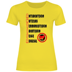 Anti Antifa T-Shirt 'A N T I F A' Damen