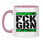 FCK GRN Tasse zweifarbig - PatriotenPrint