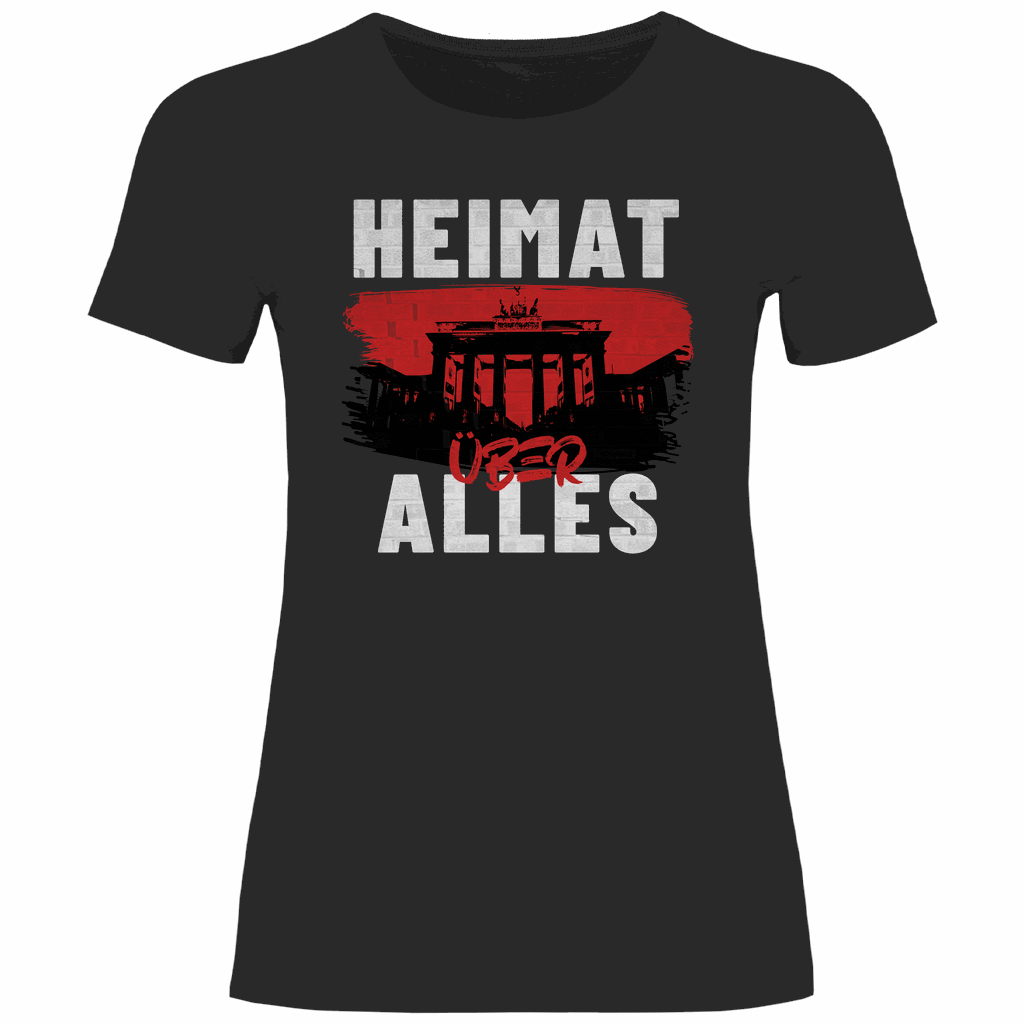 Deutschland T-Shirt 'Heimat über Alles' Damen - PatriotenPrint