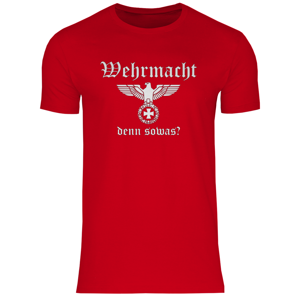 Reichsadler T-Shirt 'Wehr macht denn sowas' Herren