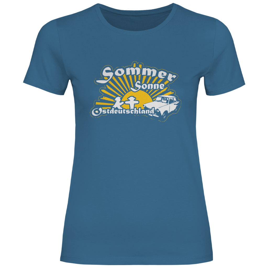 Ostdeutschland T-Shirt 'Sommer Sonne Ostdeutschland' Damen - PatriotenPrint