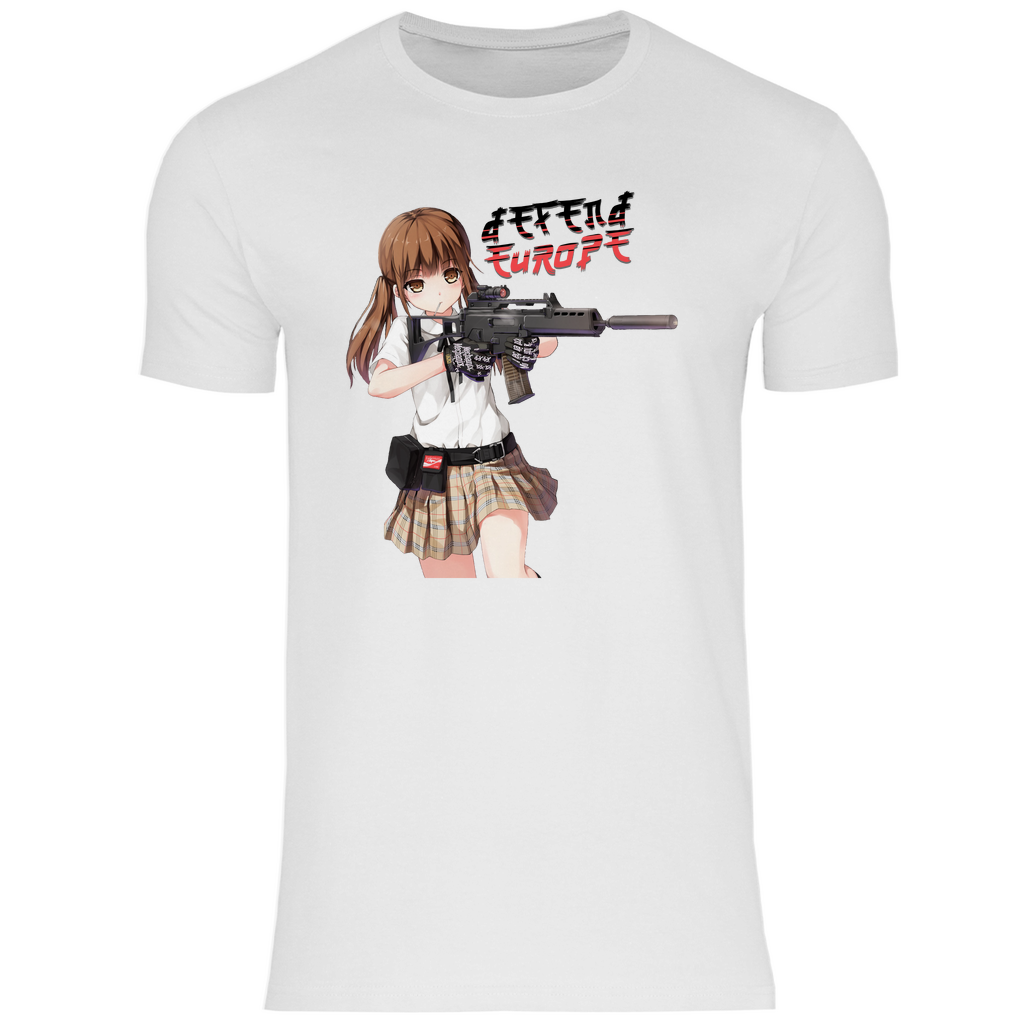 Defend Europe T-Shirt 'G36 Schoolgirl' Herren - PatriotenPrint