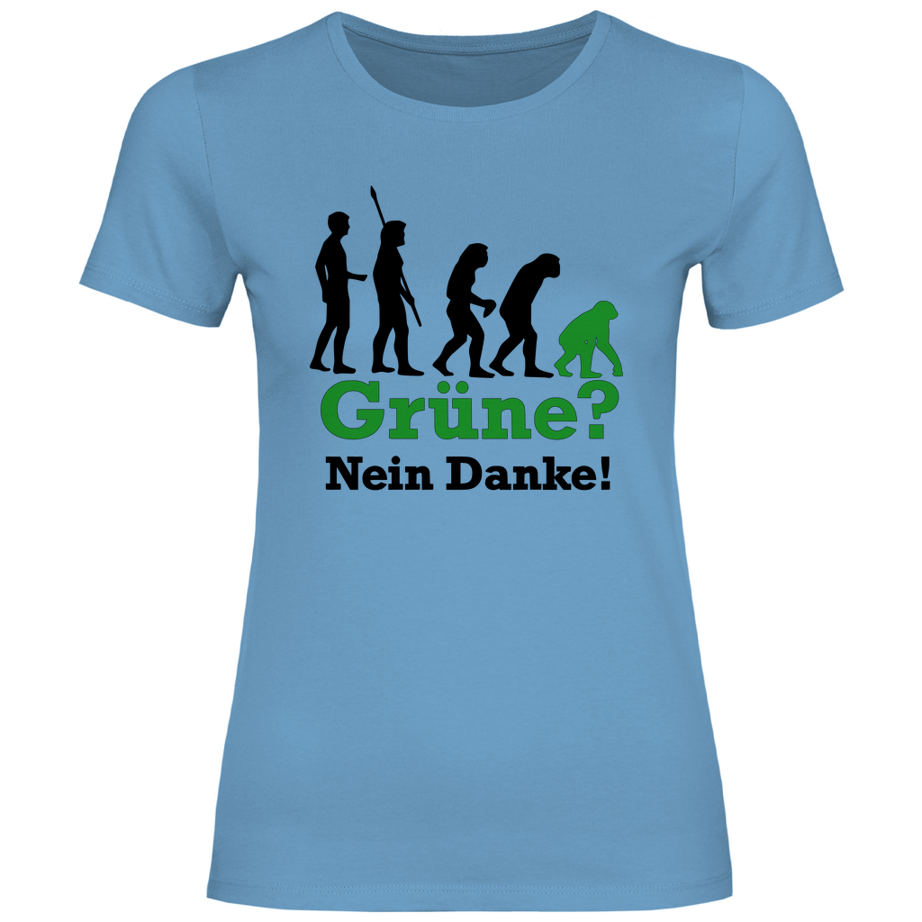 FCK Grüne T-Shirt 'Grüne Nein Danke' Damen - PatriotenPrint