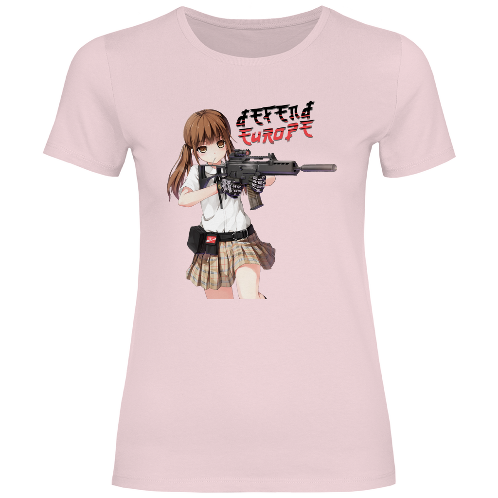 Defend Europe T-Shirt 'G36 Schoolgirl' Damen - PatriotenPrint