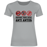 Skinhead T-Shirt 'Support your local Anti Antifa' Damen - PatriotenPrint