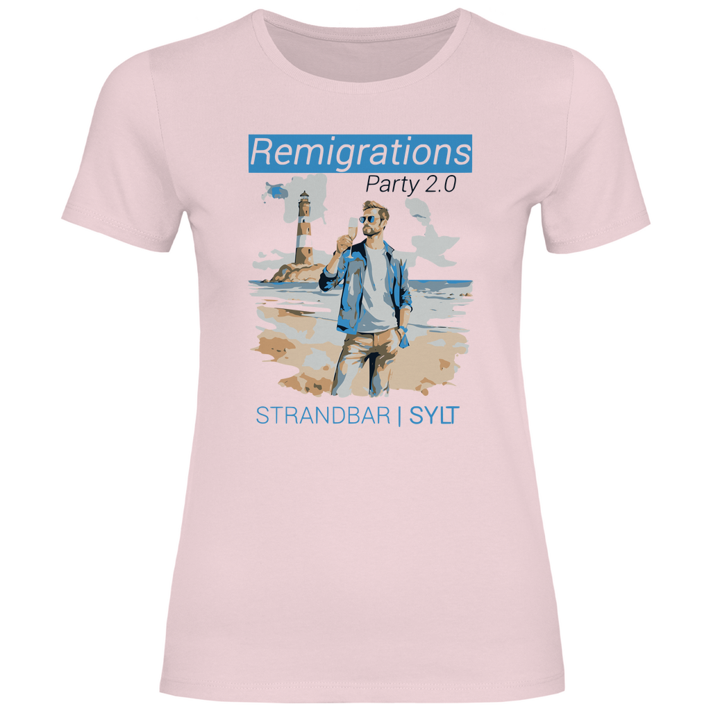 Sylt T-Shirt 'Remigration Party 2.0' Damen - PatriotenPrint