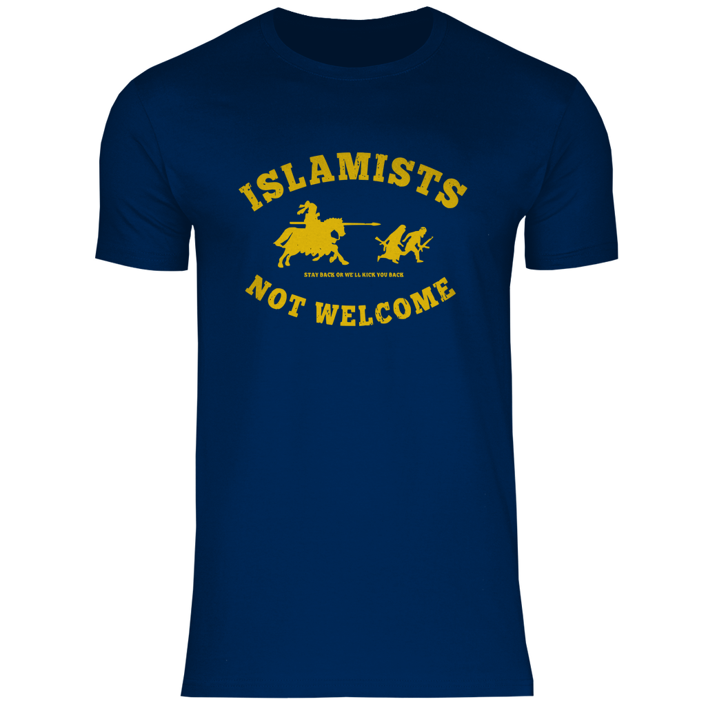 Defend Europe T-Shirt 'Islamists Not Welcome' Herren - PatriotenPrint