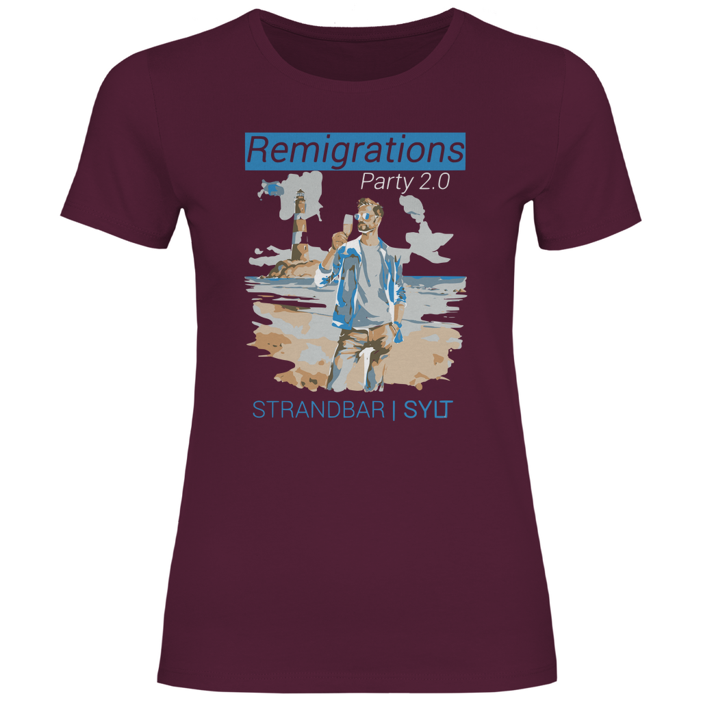 Sylt T-Shirt 'Remigration Party 2.0' Damen - PatriotenPrint