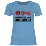 Skinhead T-Shirt 'Support your local Anti Antifa' Damen - PatriotenPrint