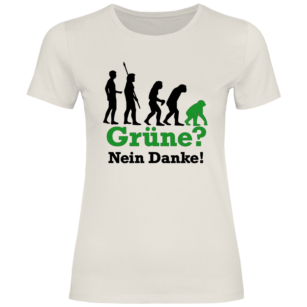 FCK Grüne T-Shirt 'Grüne Nein Danke' Damen - PatriotenPrint