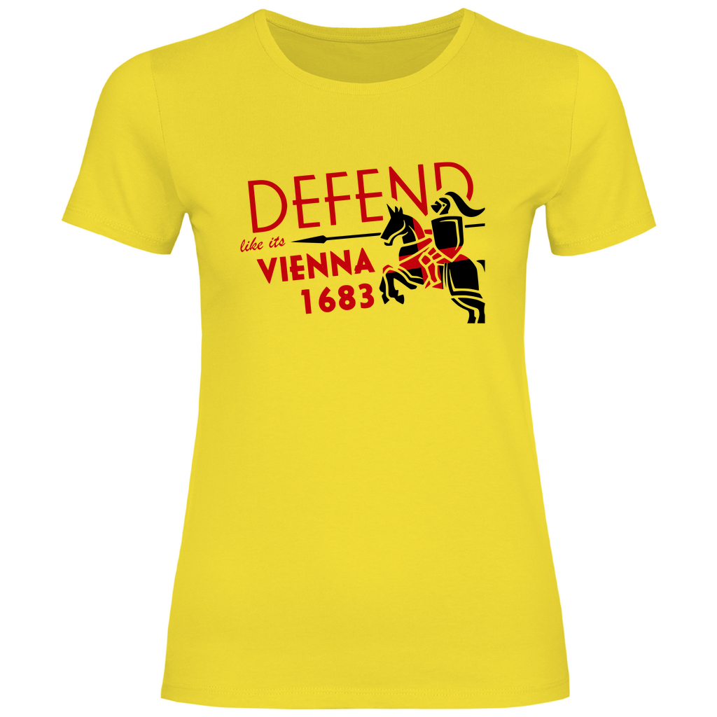 Defend Europe T-Shirt 'Defend like it's Vienna 1683' Damen - PatriotenPrint