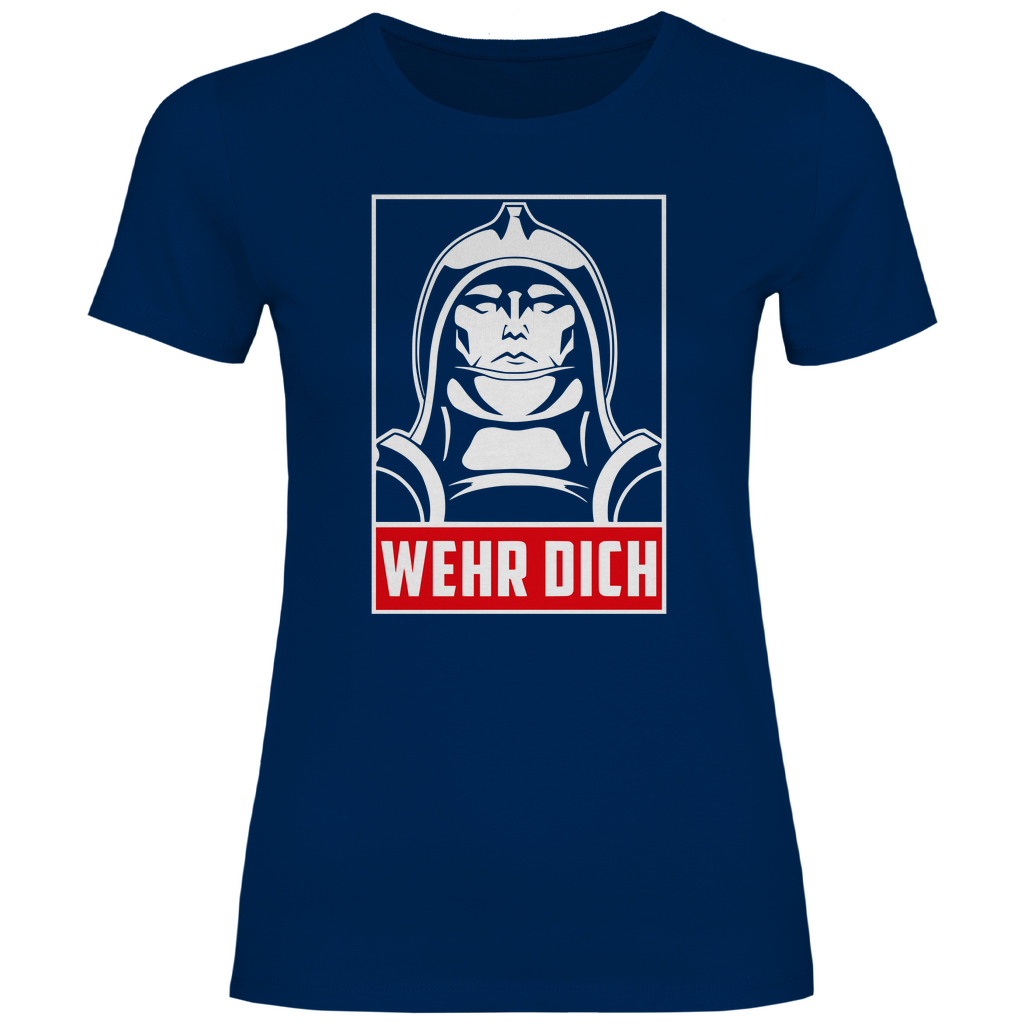 Defend Europe T-Shirt 'Wehr Dich' Damen - PatriotenPrint