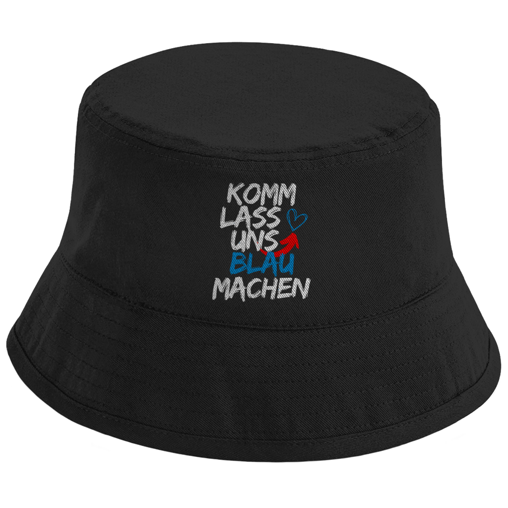 Bucket Hat 'Komm lass uns blau machen' - PatriotenPrint