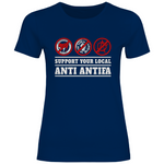 Skinhead T-Shirt 'Support your local Anti Antifa' Damen - PatriotenPrint