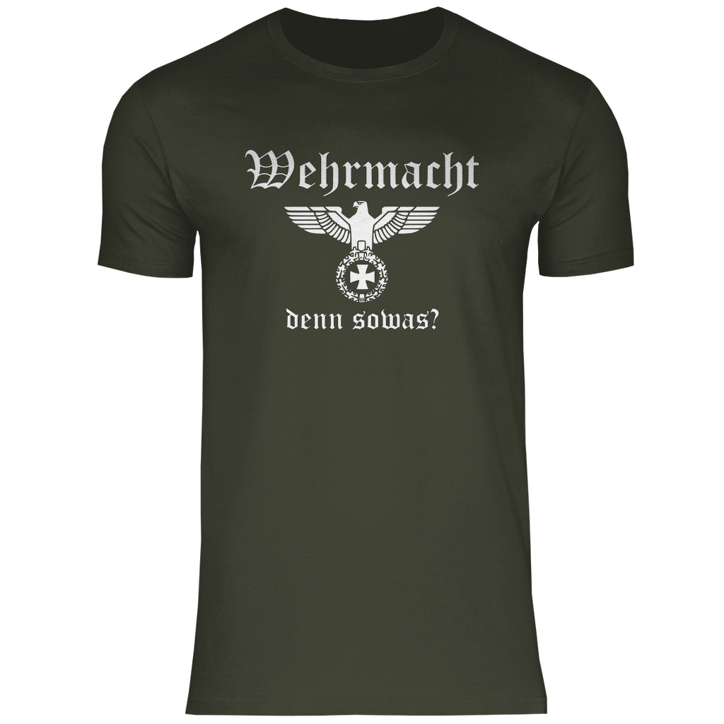 Reichsadler T-Shirt 'Wehr macht denn sowas' Herren