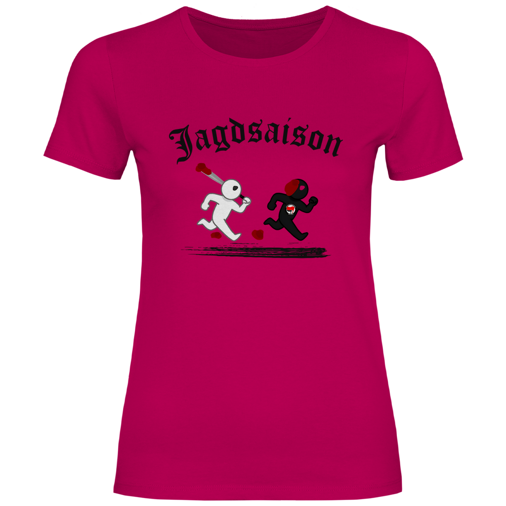 Skinhead T-Shirt 'Jagdsaison' Damen - PatriotenPrint